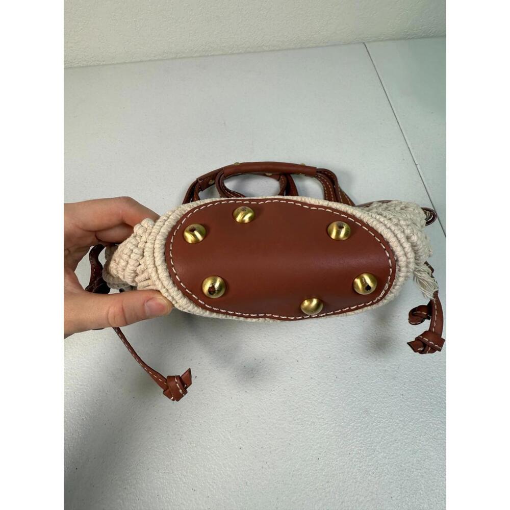 ZAC Zac Posen Auburn Iris Mini Shopper Bag with Leather Peeling - Picture 11 of 12